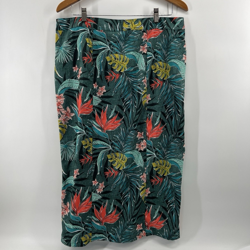 RipSkirt Hawaii Skirt Women Sz L Floral Wrap Quick Dry Resort Beach Swimwear - Picture 4 of 11